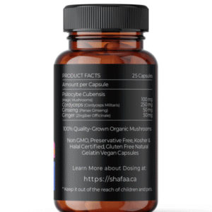 Shafaa Evolve Magic Mushroom Microdosing Energy Blend Capsules