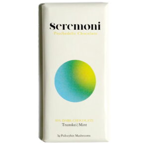 Seremoni Psilocybin-Schokoladenriegel (Minze & Transkei-Pilze)