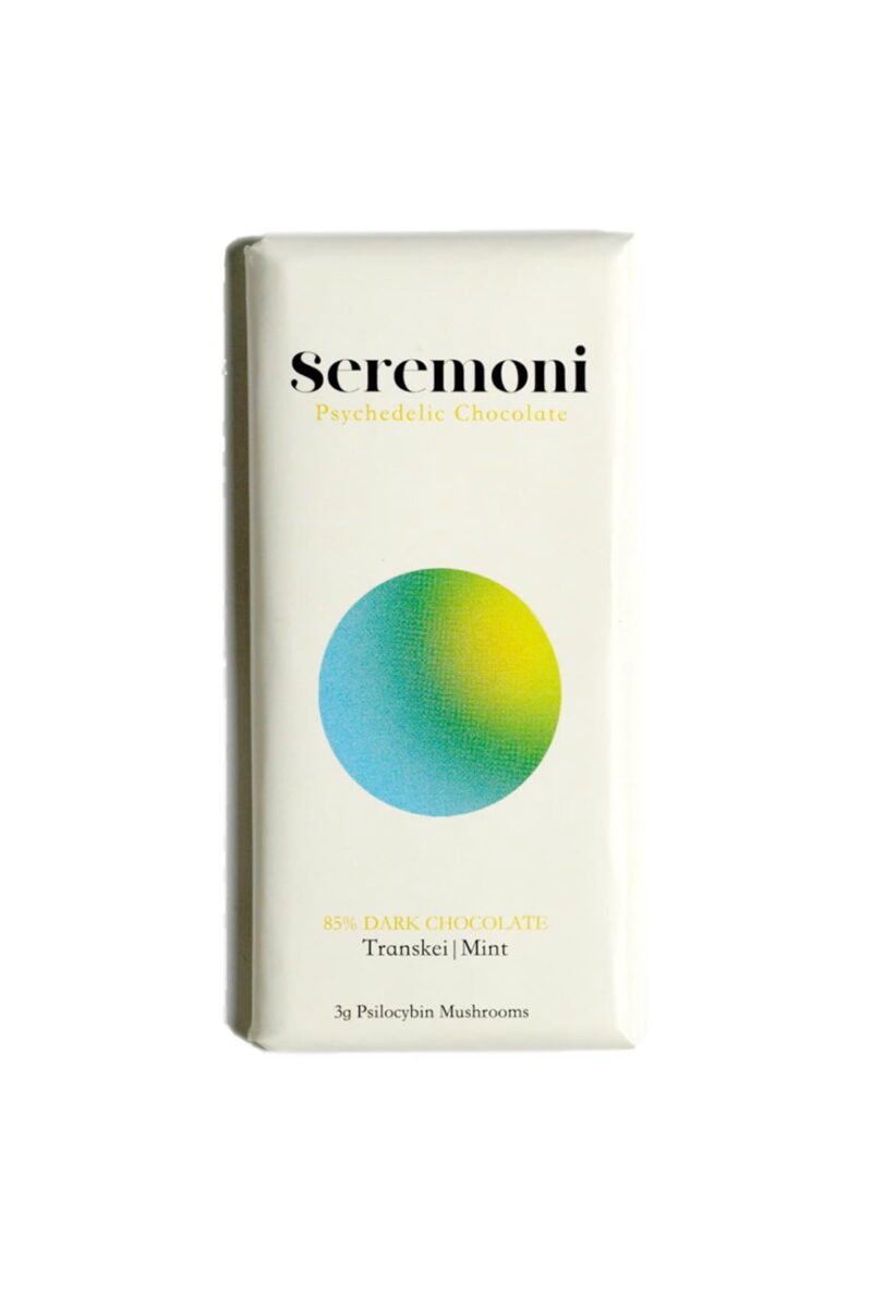 Seremoni Psilocybin-Schokoladenriegel (Minze & Transkei-Pilze)